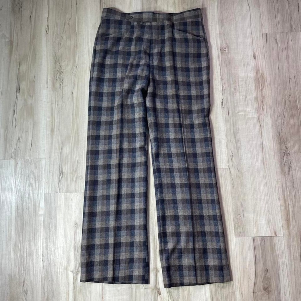 Vintage 70s plaid trousers